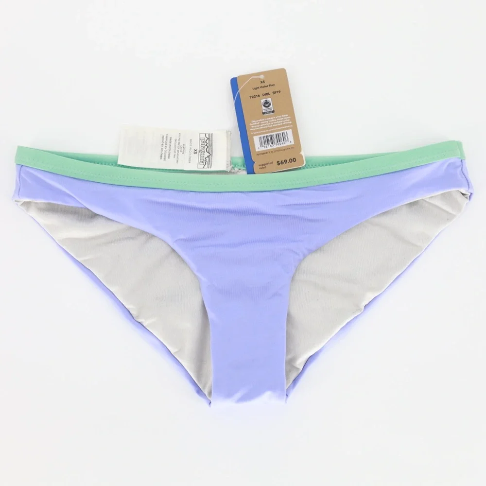 NWT Patagonia Nanogrip Bikini Bottom Violet Blue‎